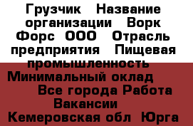 Грузчик › Название организации ­ Ворк Форс, ООО › Отрасль предприятия ­ Пищевая промышленность › Минимальный оклад ­ 25 000 - Все города Работа » Вакансии   . Кемеровская обл.,Юрга г.